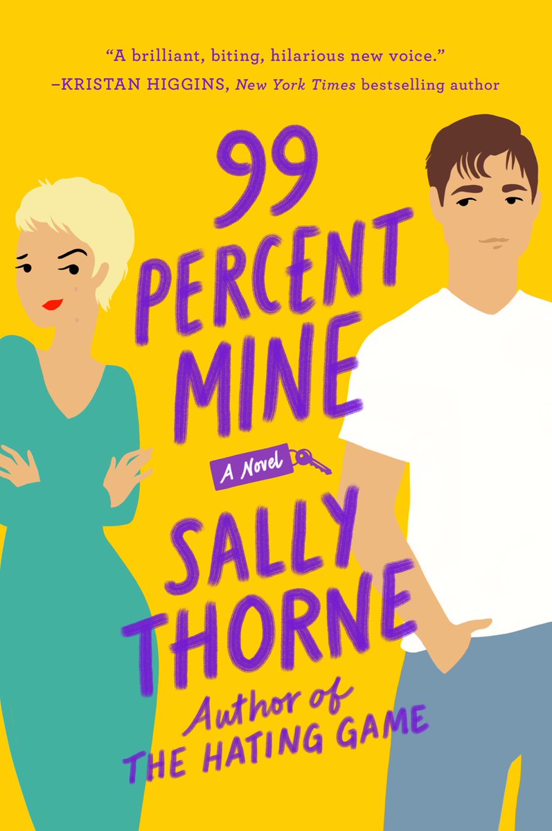 Sally__Thorne's tweet photo. Cover reveal for my next book 99 Percent Mine.... I’m OBSESSED! 😍 https://t.co/G6DGavJWUT
