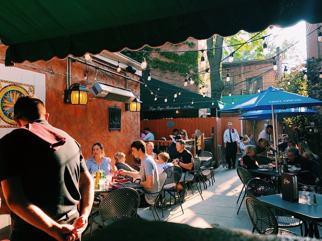 Happy Topo Tuesday! Kick back and relax on our beautiful patio tonight 🌼 #Italian #patioseason #chicago