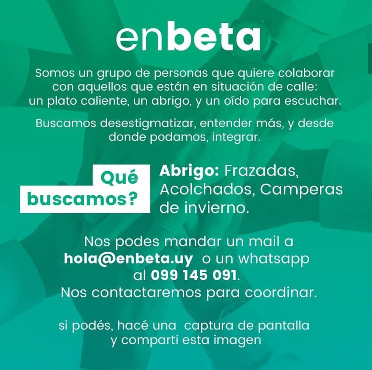 No es deporte, pero es uruguayo. Y son cosas que valen la pena difundir. El que quiera ayudar, bienvenido.