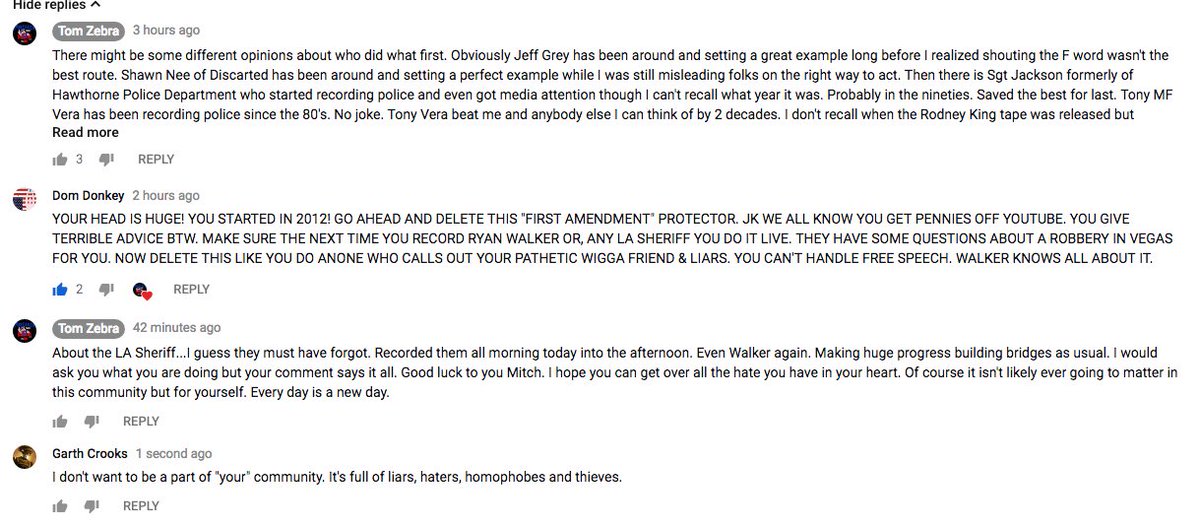 garth_nader's tweet image. Free Speech is deleted, blocked &amp;amp; hidden from the #TMFZ B&amp;amp;E who claims to defend free speech. #TomZebra must feel really stupid going after #ryanwalker for the past 16 months. LOL. #poetic2 is a white idiot #privateproperty @TomMFZebra