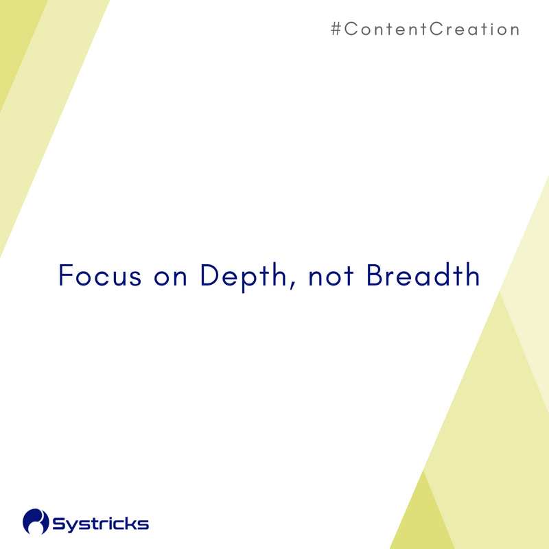 systrickstech's tweet photo. Pick one topic and go as deep as you can.

#marketing #marketingtips #marketingstrategy #DigitalMarketing #OnlineMarketing #contentstrategy #ContentWriting #content #strategy #martech #entrepreneur #Entrepreneurship #startup #startupgrind #startupindia #branding #founder #CEO https://t.co/Ddid2X1rcn