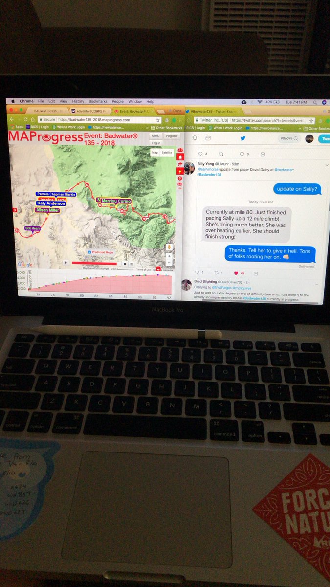 drosete's tweet image. You are doing amazing @sallymcrae 💛💛 #Badwater135