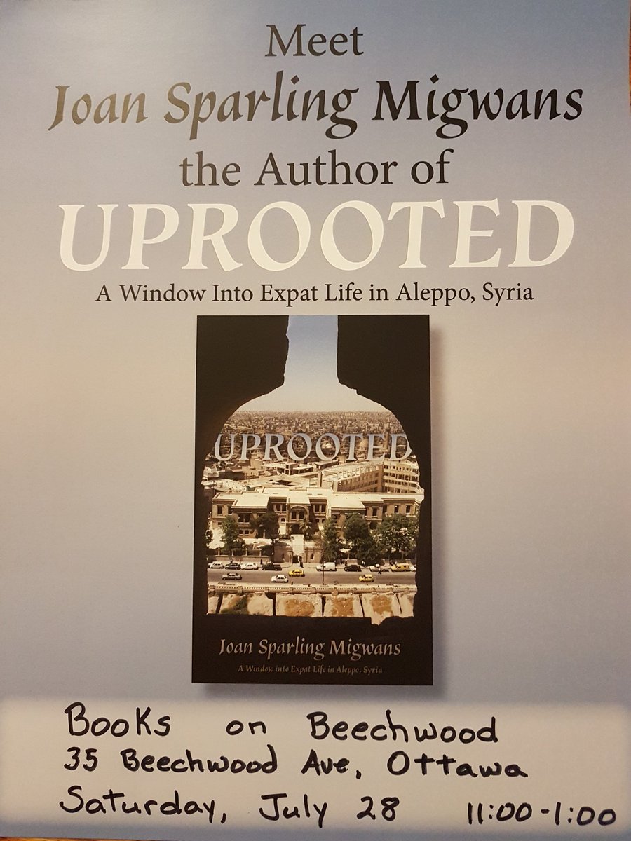 JMigwans's tweet photo. This weekend in #Ottawa, join me for #booksigning #amwriting #writing #uprooted #Syria #Author #Migwans #Sparling https://t.co/mo5z6rO5OB