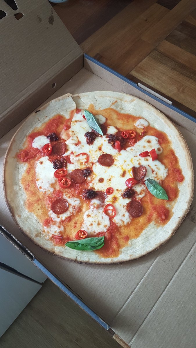 dagodd83's tweet photo. Toppings shortage @WeAreZizzi must be down to #brexit or #heatwaveuk or post #worldcup issues. £13 soggy pile of nothing. https://t.co/FshdLDZHtk
