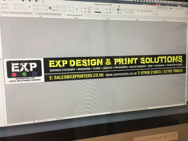 EXP_NW_LTD's tweet photo. Working on our new advertising board for the Widnes Vikings Halton select stadium ππ
#widnesvikings #halton #advertising #graphicdesign #printing #businesscards #leaflets #widnes #flyers #exprinters #print #brochures #rollerbanners #booklets https://t.co/8z9OMMKiYX