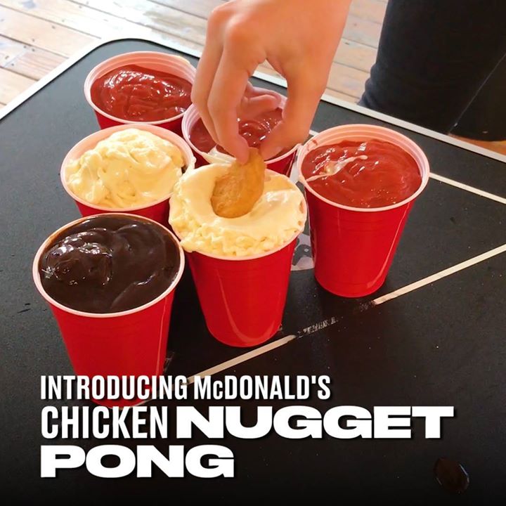 VGoViral's tweet photo. Chicken nuggets + beer pong = THE BEST GAME EVER! - https://t.co/bv9U5yoHtY https://t.co/UvXfnbUmPL