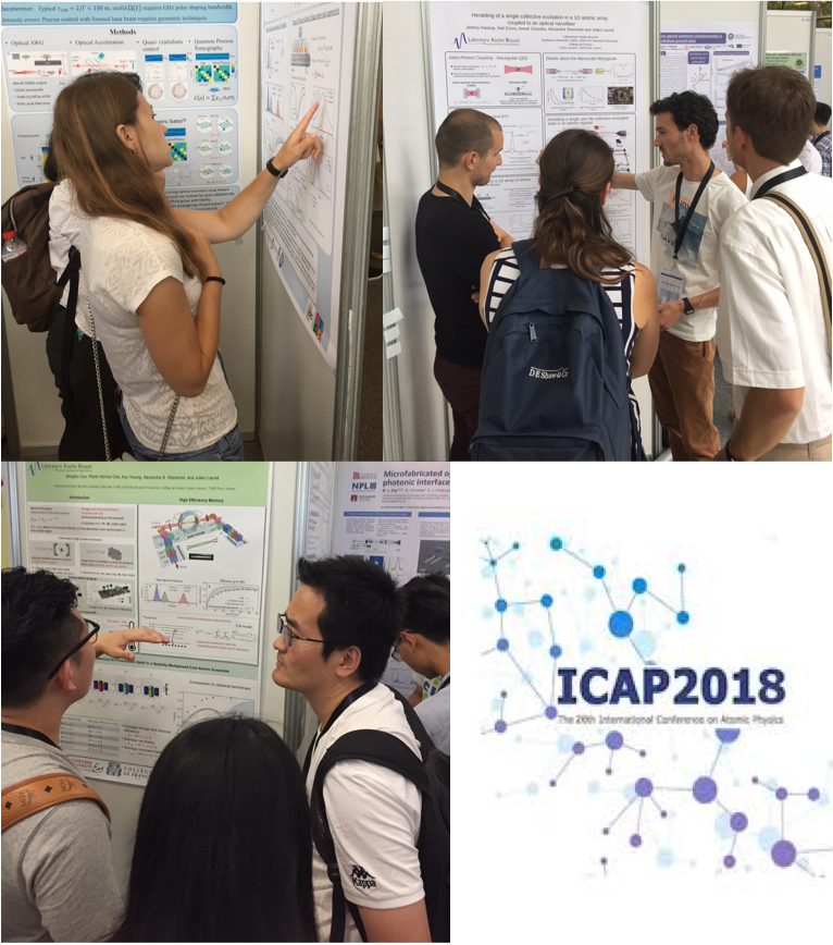 QuantumNet_lkb's tweet image. Excited to be at the great conference #ICAP2018 and to present our recent results. #quantummemory #waveguideQED #nanofiber @lkb_lab