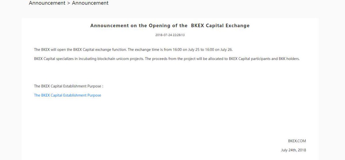 gosou4's tweet photo. Announccement:
the opening of the BKEX Capital Exchange
BKC is coming ！！
#BKK #BKEX #blockchain #BKC https://t.co/CciSUFQqVX