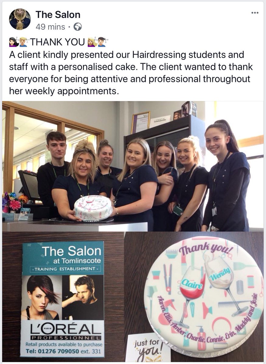 TomlinscoteVoc's tweet photo. #Hairdressing #Vocational #Students #Training https://t.co/nqtunCpC6N