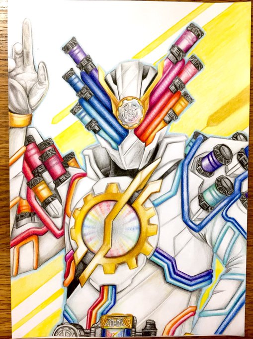 はちま倉庫 仮面ライダービルド 子どもの誕生日に描いたイラストです