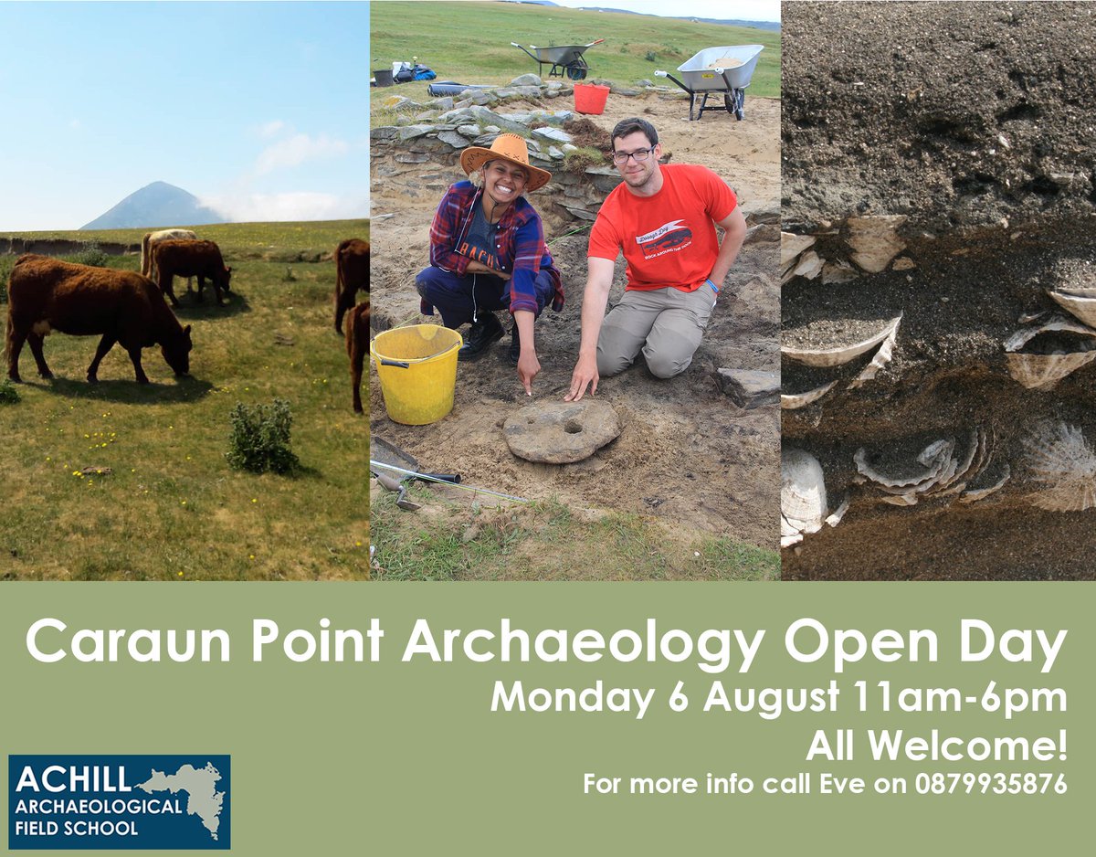 AchillArch's tweet photo. Looking forward to our dig open day at Caraun Point on 6 August #achillfieldschool @achill_heritage @achilltourism @WhatsOnInAchill https://t.co/s7fzrnxij4