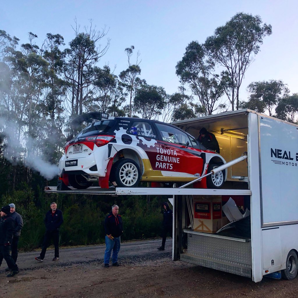 HarryBates5's tweet photo. Early start for our pre-event test this morning. Roads are fast, but awesome fun. Car feels good ππΌ #Toyota #YarisAP4 #Netier https://t.co/fDixW1eD5S