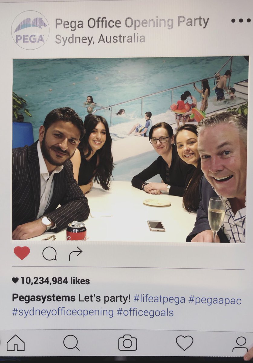 hastii's tweet photo. Making use of the opening party props!!! #LifeAtPega https://t.co/QctCMvtUjB