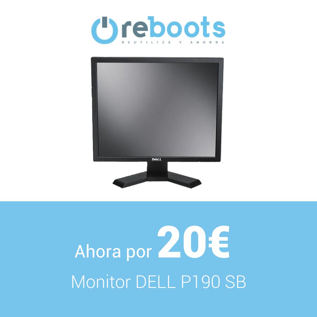 reboots_'s tweet photo. Es el momento de renovar tu #monitor🖥 ➡ Llévate ahora este DELL P190 SB por solo 20€: https://t.co/TMnySmjzVe Una oportunidad única 👏🏻👏🏻👏🏻 #reutilizayahorra #rebajas #sales https://t.co/qsc33VwVMB