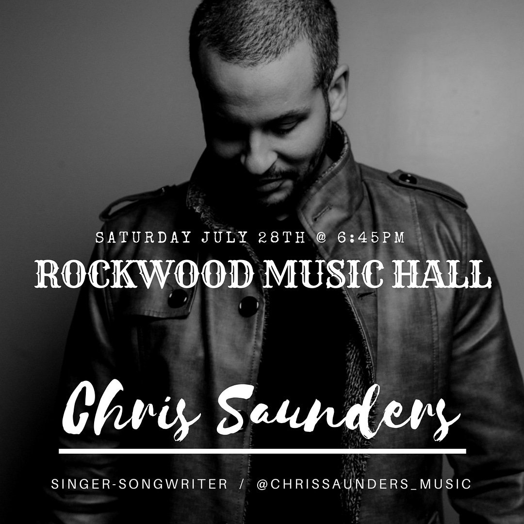 So excited that @chrissaunders_music will be @rockwoodmusichall #neeyork #music #newmusic #livemusic #liquidtherapy #newyork #indiemusic #songwriter #singer #unsignedmusic