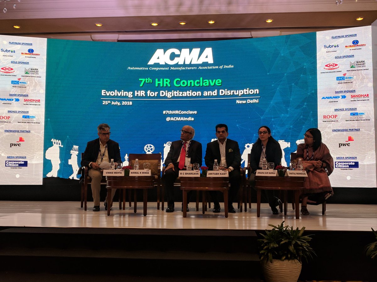 mayankforester's tweet photo. .@ACMAIndia brings industry leaders and economic think tanks to its #7thHRConclave in New Delhi to debate upon changing manpower needs in an ever so evolving biz environment. https://t.co/jRmSENUxDB