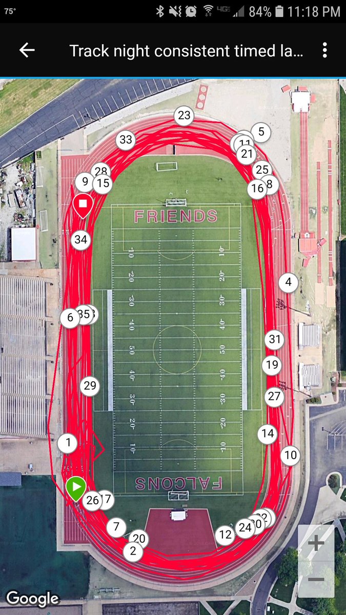 CoachPorter77's tweet photo. Track night! #sweattherapy #betterwithfriends workout was a timed ladder fartlek. Goal was to see how far we could go within the workout time. Proud of my 4.2 miles! #pfmjoes #pfm18 @FleetFeetWichta @runpfm #ffict https://t.co/ulDqdEkKU7