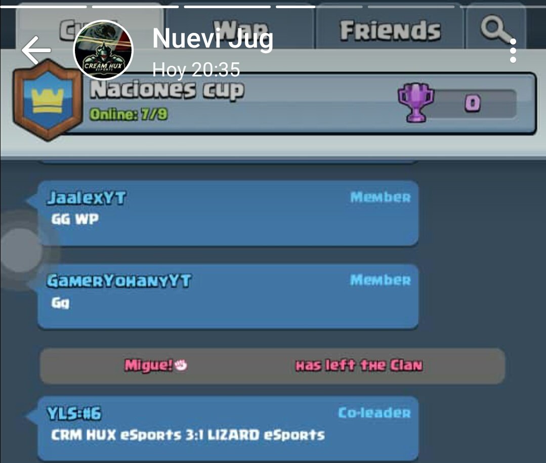 El dia De hoy tuvimos un partido Muy Fuerte vs <a href="/LatinClash/">LatinClash</a> en la liga @FNLLiga En Naciones Cup
Y por lo cual Quiero Felicitar a los Jugadores destacados  
<a href="/VctoreSports/">Victor🔝</a> 
@junrio86 
<a href="/yohany_0312/">JorgeGamerMX</a> 
<a href="/KenjiClash/">Kenji 0.3</a> 
@EvenigCarlos
POR DAR TODO EN LA ARENA 
#GoCreamHux