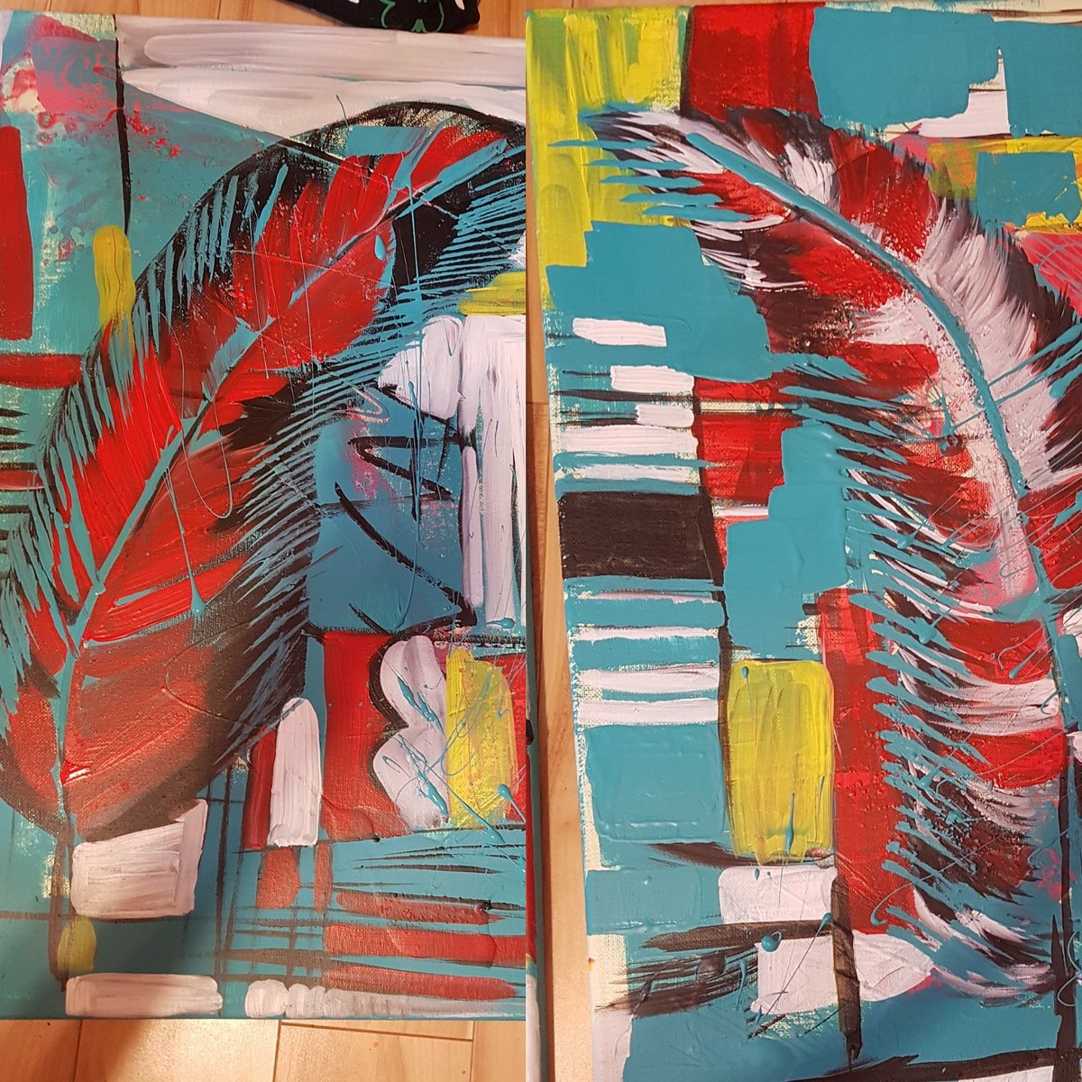 mandalicious34's tweet photo. Working on some colorful pieces 
#artofcanada #canadianartists #mandyswansonart #artists https://t.co/mL8M21Pyew