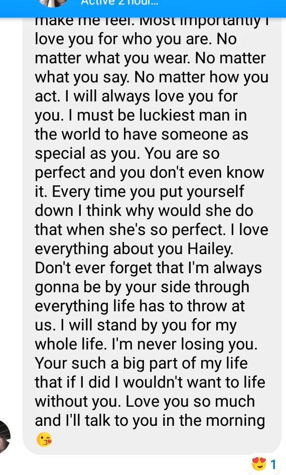 HaileyTerrell16's tweet image. Love Message From My Boyfriend ❤😿❤😿❤😿❤