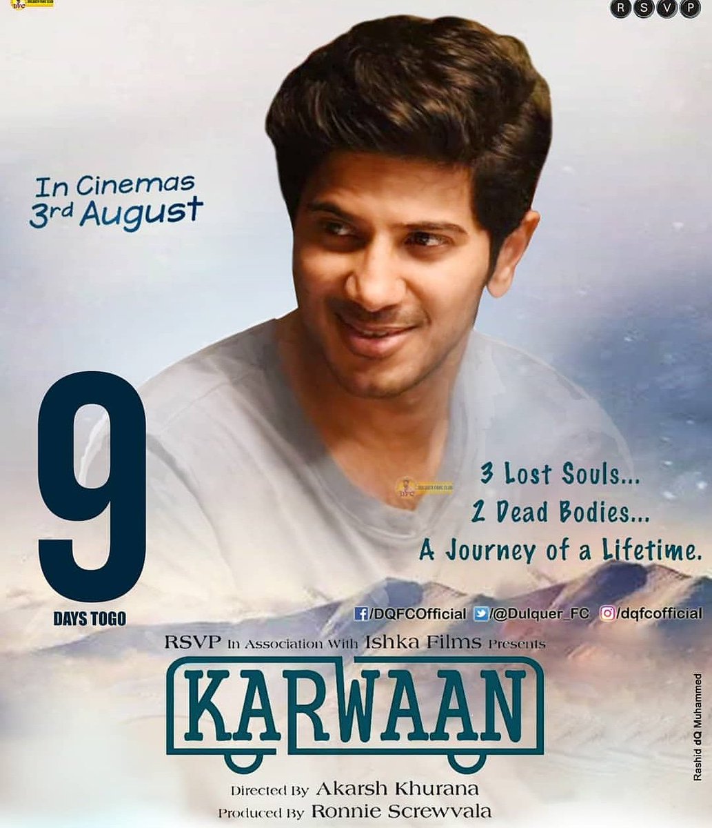 rameesrammu369's tweet image. #9 days to go #Karwaan 😘😘😍

#Aug3rd release 😍😍😍 @dulQuer @basil4u