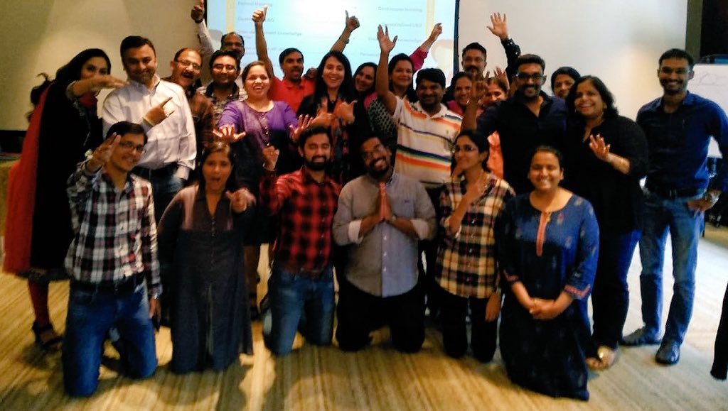shweta_hr's tweet photo. And this how we end our last class of CLDP by KPMG Learning Academy. Thanks @nishchae @HarlinaSodhi @nishathusmani1 @kumarsushma79 #LearningOnPoint https://t.co/yCTsNZdASa