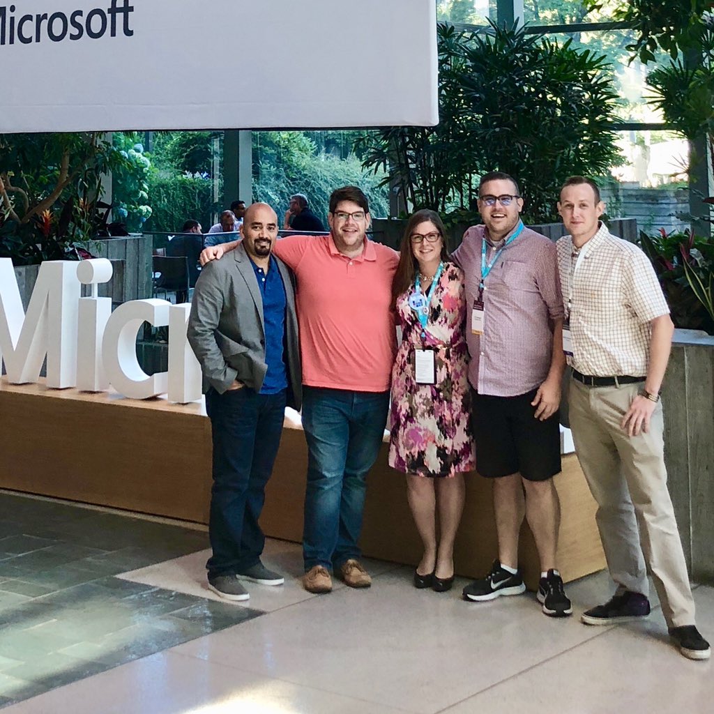 thatmattwade's tweet photo. Great crew doing big things to promote #MicrosoftFlow to the world. A little fun here and there as well. #MSBizAppsSummit #MSBAS #office365 #azure https://t.co/rvzptDJleh