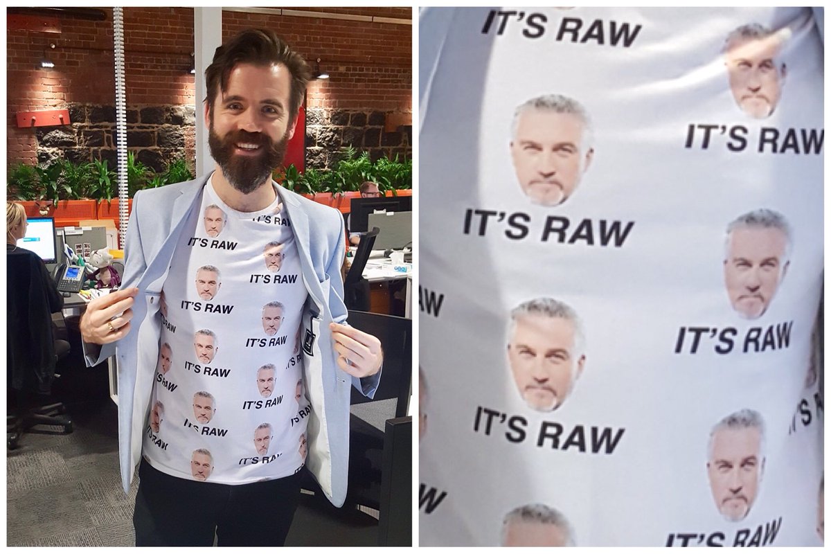 paulverhoeven's tweet photo. Hey @malejudge, is this shirt a) perfect or b) sublime. Or c) all of the above 🍰 #GBBO https://t.co/qjZyRLPZCm