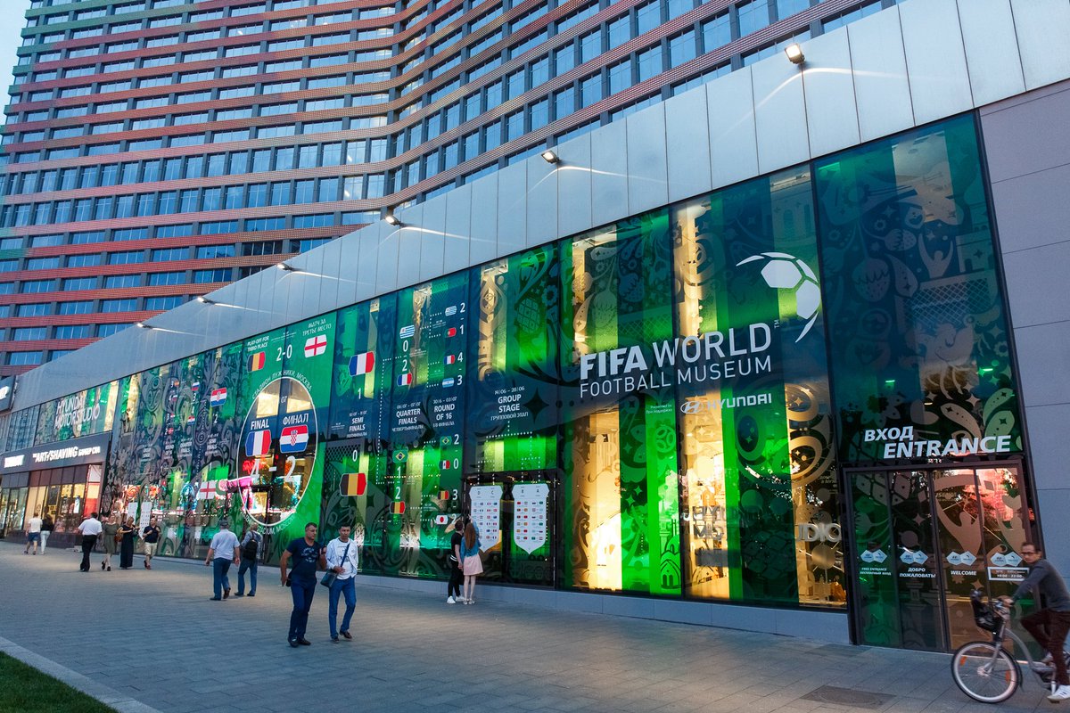 FIFAMuseum's tweet image. We're delighted to have had the chance to share the history of the beautiful game at the 2018 #WorldCup in Russia.

To everyone who stopped by our exhibition at the Hyundai Motorstudio in Moscow - Спасибо за посещение