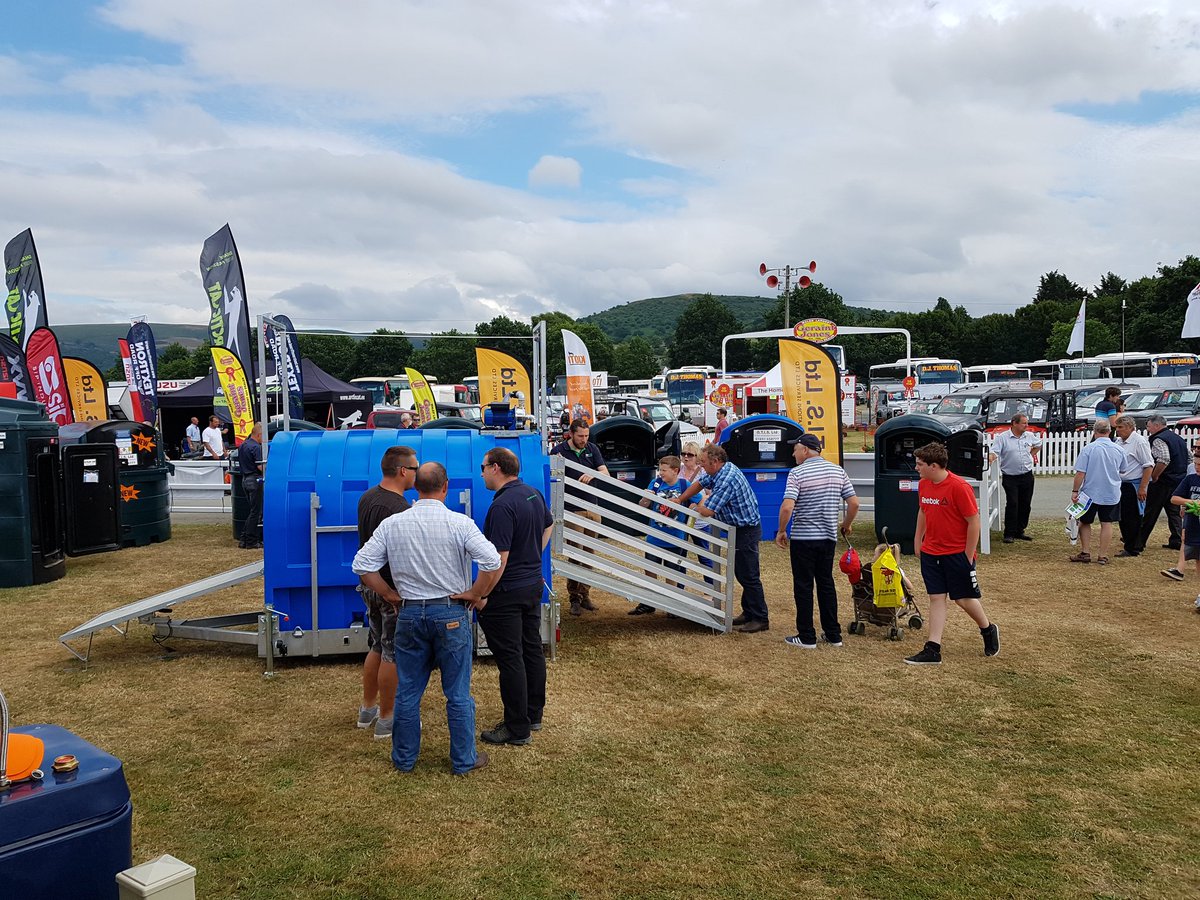 A busy 2nd day <a href="/royalwelshshow/">Royal Welsh Agricultural Society</a> at the O.T.I.S stand F424.
Call in to see the range of Harlequin  Oil &amp; Diesel tanks on display.
<a href="/HarlequinMFG/">Harlequin MFG</a>,<a href="/dipfast1/">DipFast</a>