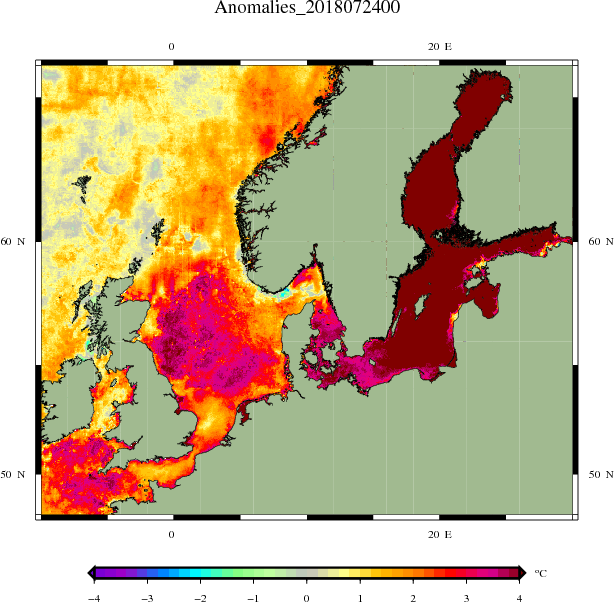 meteozinas's tweet photo. Ūdens temperatūra Baltijas jūrā šovasar varētu būt augstākā novērojumu vēsturē. Kartē redzama novirze no normas, https://t.co/JxQZD5A4JN. Sekas būs jūtamas arī rudenī un ziemā - siltāks gaiss, vairāk nokrišņu un pērkona negaisu. Pie ZR vēja arī Rīga var applūst un pazust sniegā. https://t.co/pXZDJK6lP5