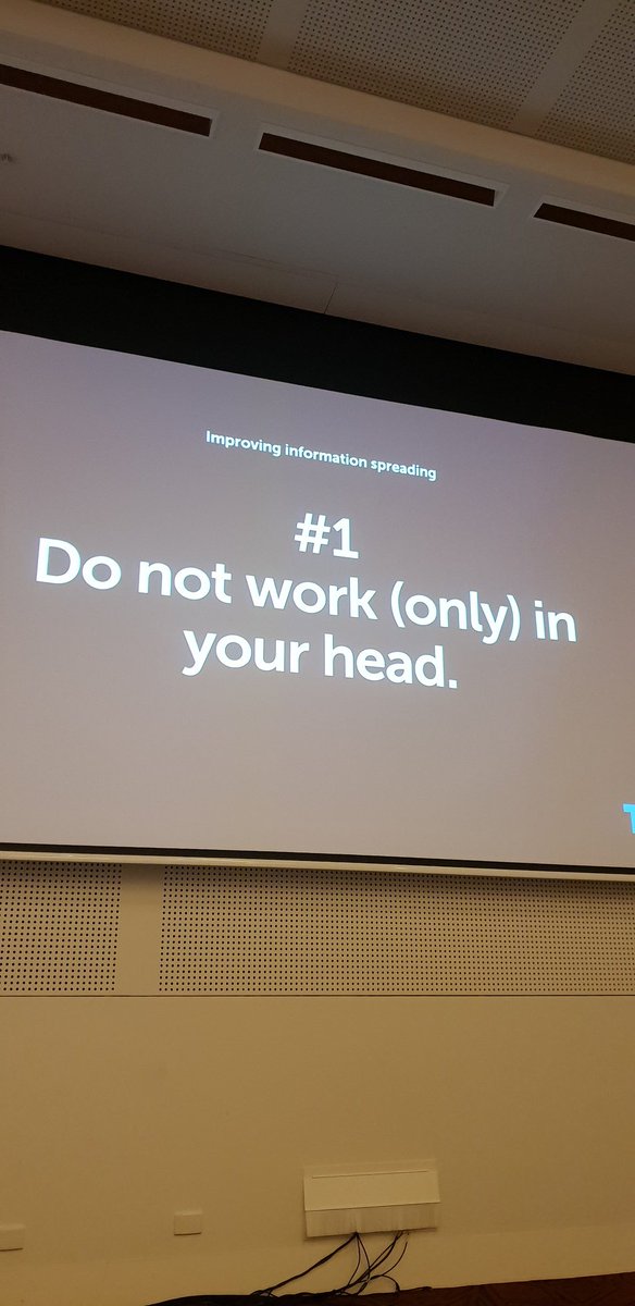 setoide's tweet photo. Great insights into 7 habits that eficient organizations have at scale by @trek1s #reatko19 https://t.co/FKdCDUtZHX