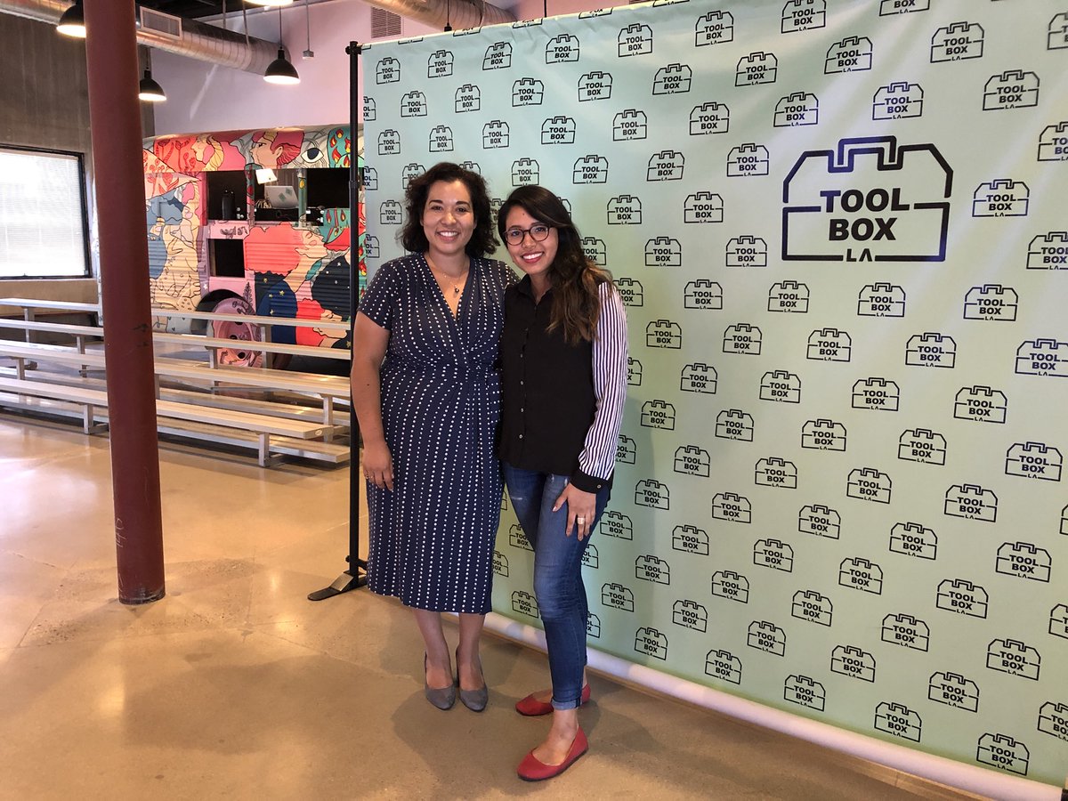 noramayc's tweet photo. Great @ToolboxLA and @MakeinLA visit by @mxcrosado of @villagecapital #latinasinvc https://t.co/JgJndD7NUz
