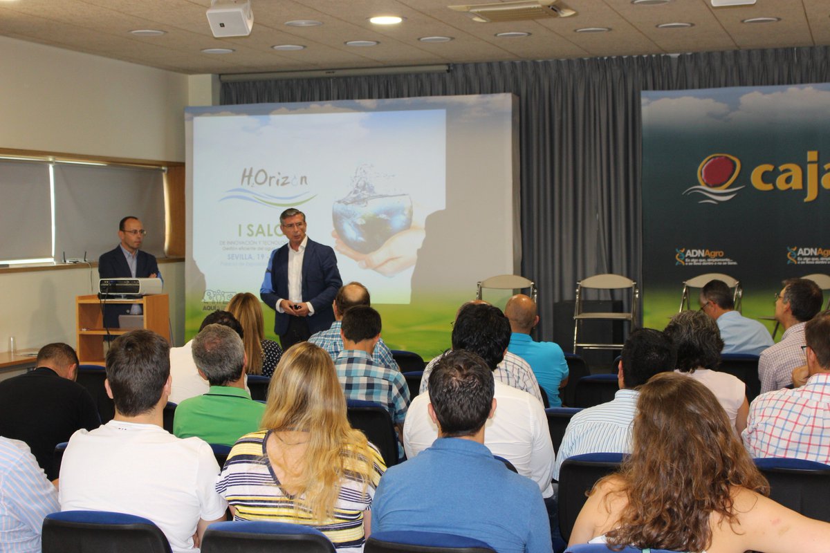 Ayer se celebró la presentación de <a href="/H2Orizon2018/">H2Orizon</a> en la Fundación Cajamar-Almería. Un salón sobre la #gestioneficiente del #agua en sectores como la #agricultura, la #industria y el suministro urbano que se celebrará del 19 al 21 de Septiembre en Sevilla #innovacion #tecnologia