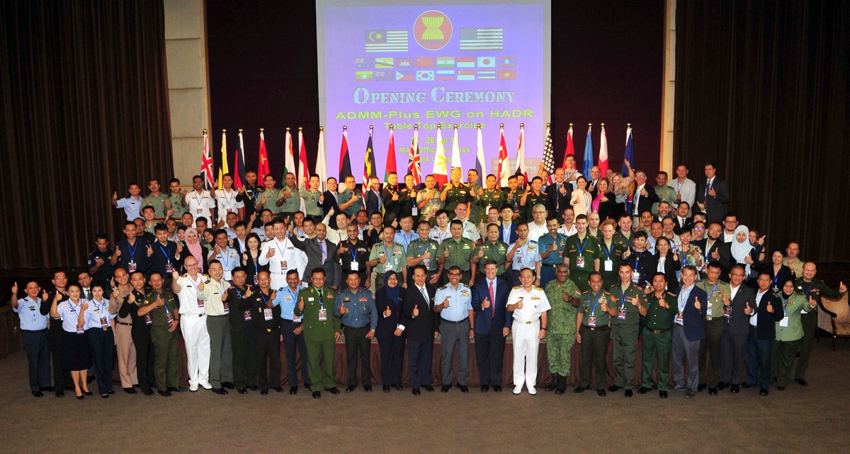 myjointforce's tweet image. Majlis Pembukaan TTX ADMM-Plus EWG on HADR 2018 dirasmikan oleh Mej Jen Dato' Mohd Asghar Khan bin Goriman Khan TUDM &amp;amp; Mr Mark Swayne, Deputy Assistant Secretary of Defence, US DOD di Wisma Perwira ATM.
#DefenceDiplomacy 
#Interoperability 
#teamingforsuccess
#ADMMPlusEWGonHADR