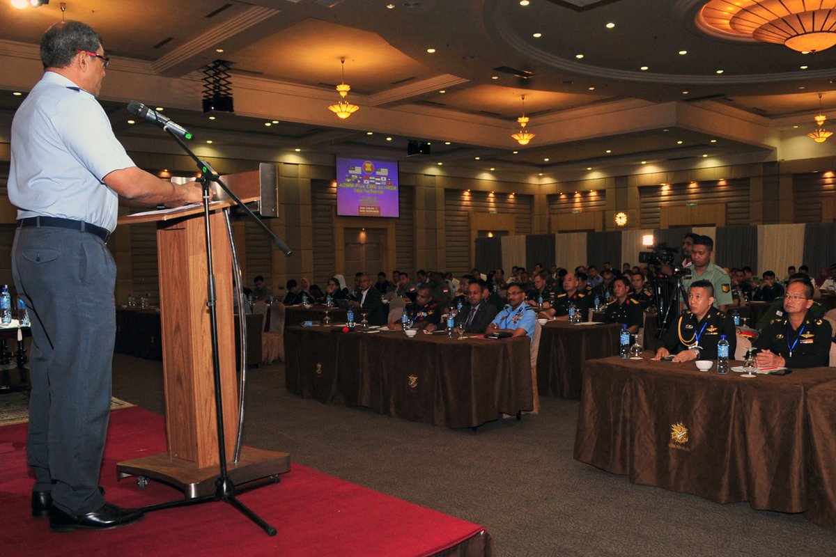 myjointforce's tweet image. Majlis Pembukaan TTX ADMM-Plus EWG on HADR 2018 dirasmikan oleh Mej Jen Dato' Mohd Asghar Khan bin Goriman Khan TUDM &amp;amp; Mr Mark Swayne, Deputy Assistant Secretary of Defence, US DOD di Wisma Perwira ATM.
#DefenceDiplomacy 
#Interoperability 
#teamingforsuccess
#ADMMPlusEWGonHADR