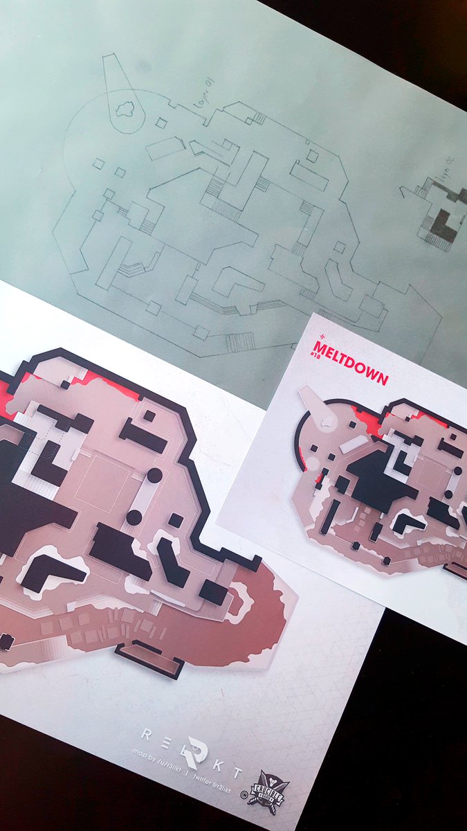 r3likt's tweet photo. 2nd to last map for Y1 is done! Here's a quick comparison from the scribble I did as a base to the final map layout. This one was a little tricky to get the scaling right but I really like how it turned out. The full map with all callouts will be up at @CrucibleRadio soonish too! https://t.co/NezT2PNuSM