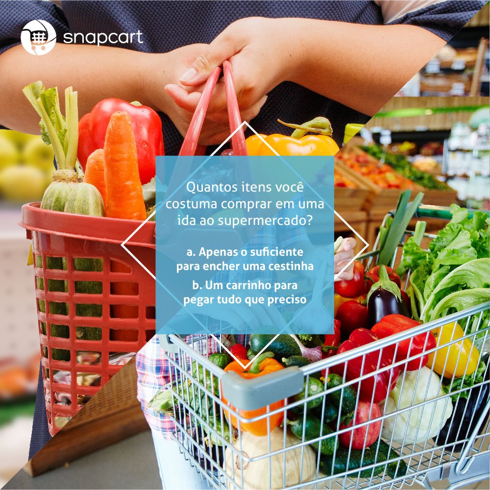 snapcart_br's tweet photo. Quantos itens você costuma comprar em uma ida ao supermercado? https://t.co/v61KTdhHDX