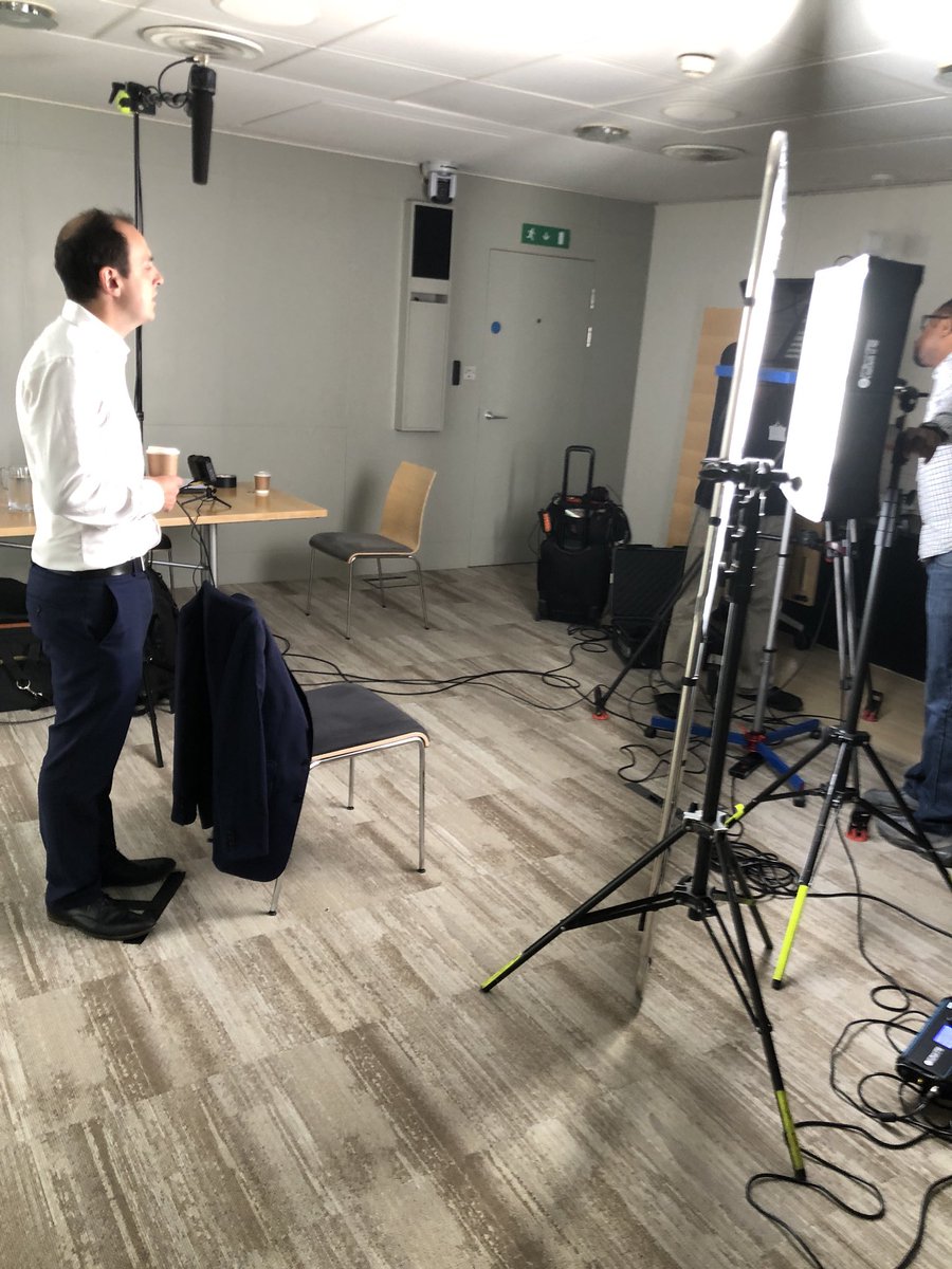 Filming this morning at <a href="/AngloAmerican/">Anglo American</a> HQ ahead of tomorrow’s #AngloAmericanResults #comms