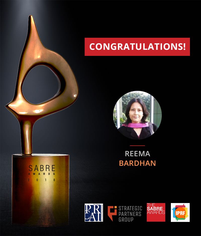 PRCAIndia's tweet photo. Congratulations Bhumika Gupta and Reema Bardhan, the winners of SPAG - PRCAI #SabreAwards Quiz. https://t.co/R331z7v1KU