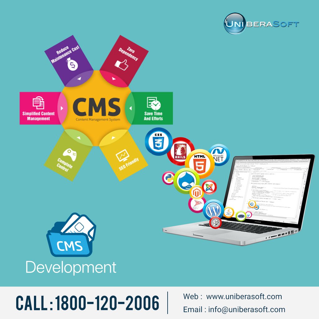Unibera_Soft's tweet photo. Now, it's very easy to manage contents on your website by using CMS system. The CMS enables users to deploy, edit, delete, manage &amp; publish images &amp; content on requirement basis. To know more visit our Website: https://t.co/K745Griv1S | Email us: info@uniberasoft.com !! https://t.co/pcZblp4n5G