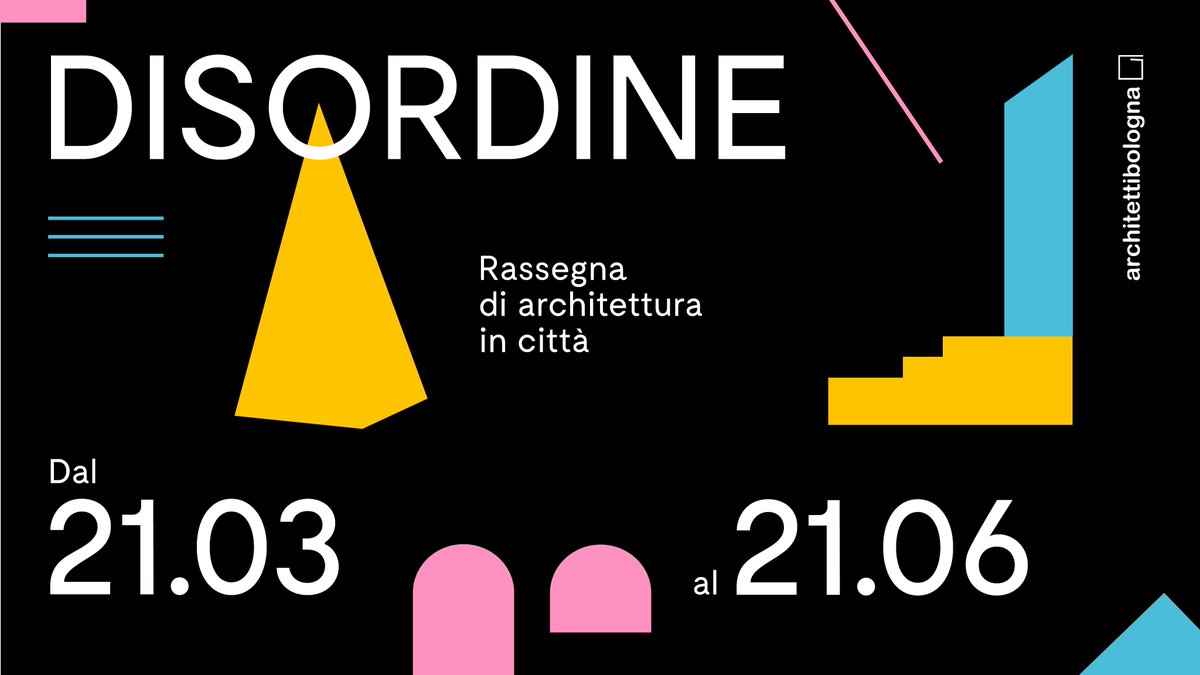 In occasione della <a href="/BolognaDesign/">Bologna Design Week</a> la Commissione Cultura dell'Ordine degli Architetti propone il 27.09.18 « ARCHITETTURE APERTE » visite alle opere realizzate che hanno risposto alla CALL FOR PROJECT della rassegna DISORDINE 
bit.ly/2A7Woar