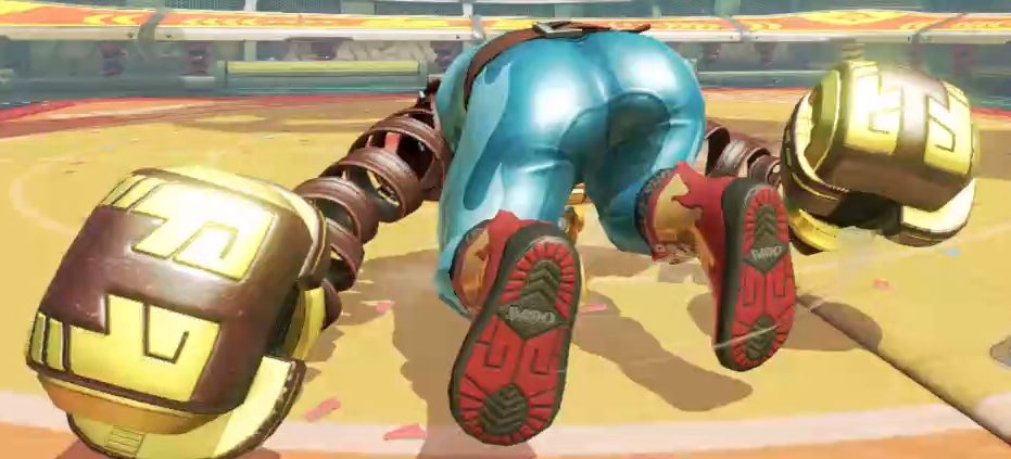 Lewd_Commish's tweet image. Max purposely gets knocked over a lot just so he'll roll back up and give his fans a little something to look at. "Wink"

Despite that he'll still win, grin and flex. All in a day's work.