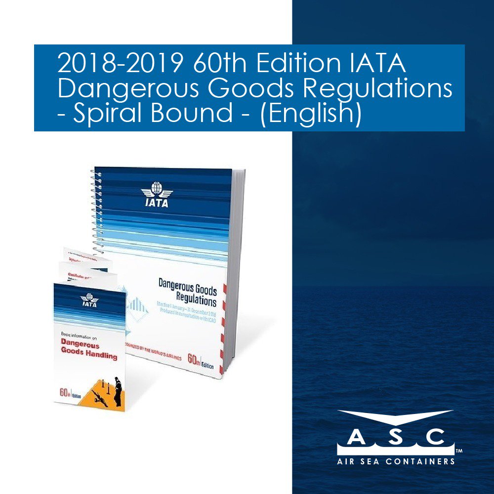 2018-2019 60th Edition #IATA DGR Manual is Available for Order! Buy Now Save! Essential for Anyone #Shipping #DangerousGoods by Air.