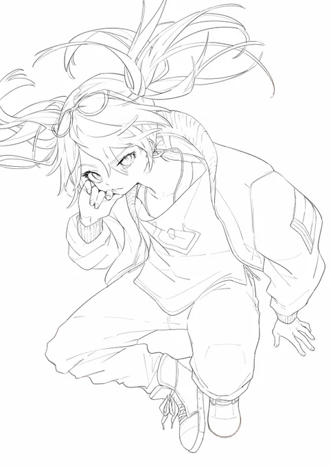 線画です 