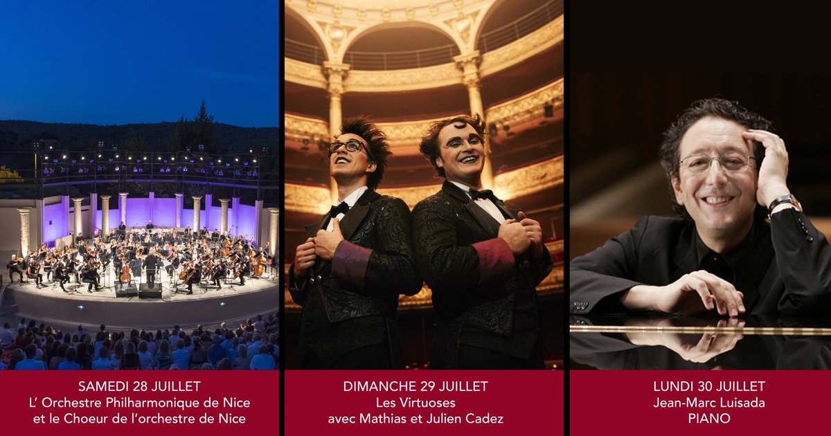 FestivalDeRamat's tweet photo. Dans quelques jours, les nuits classiques démarrent ... Au programme l'Orchestre Philharmonique de Nice et ses 32 choristes, @lesvirtuoses "ils sont comme les improbables enfants de Raymond Devos et d’Erik Satie." et Jean-Marc Luisada ! #musiqueclassique #leschoristes #FDR2018 https://t.co/w8sPW5dWFX
