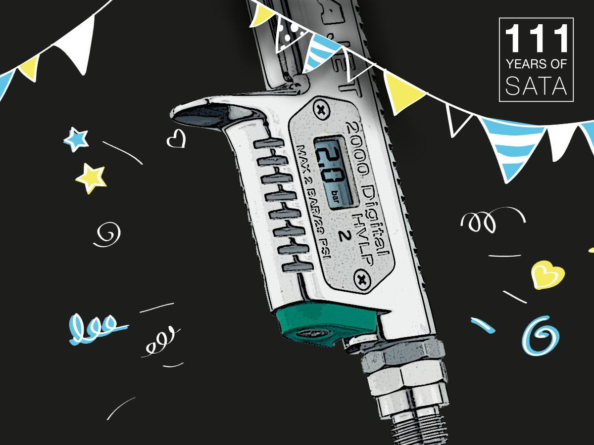 Our third highlight in 111 years of SATA also became a true innovation in paint application technology. It was in 2001 when an explosion-proof digital pressure gauge was built into our SATA spray guns for the first time. #SATA #SATAFamily #111YearsOfSATA