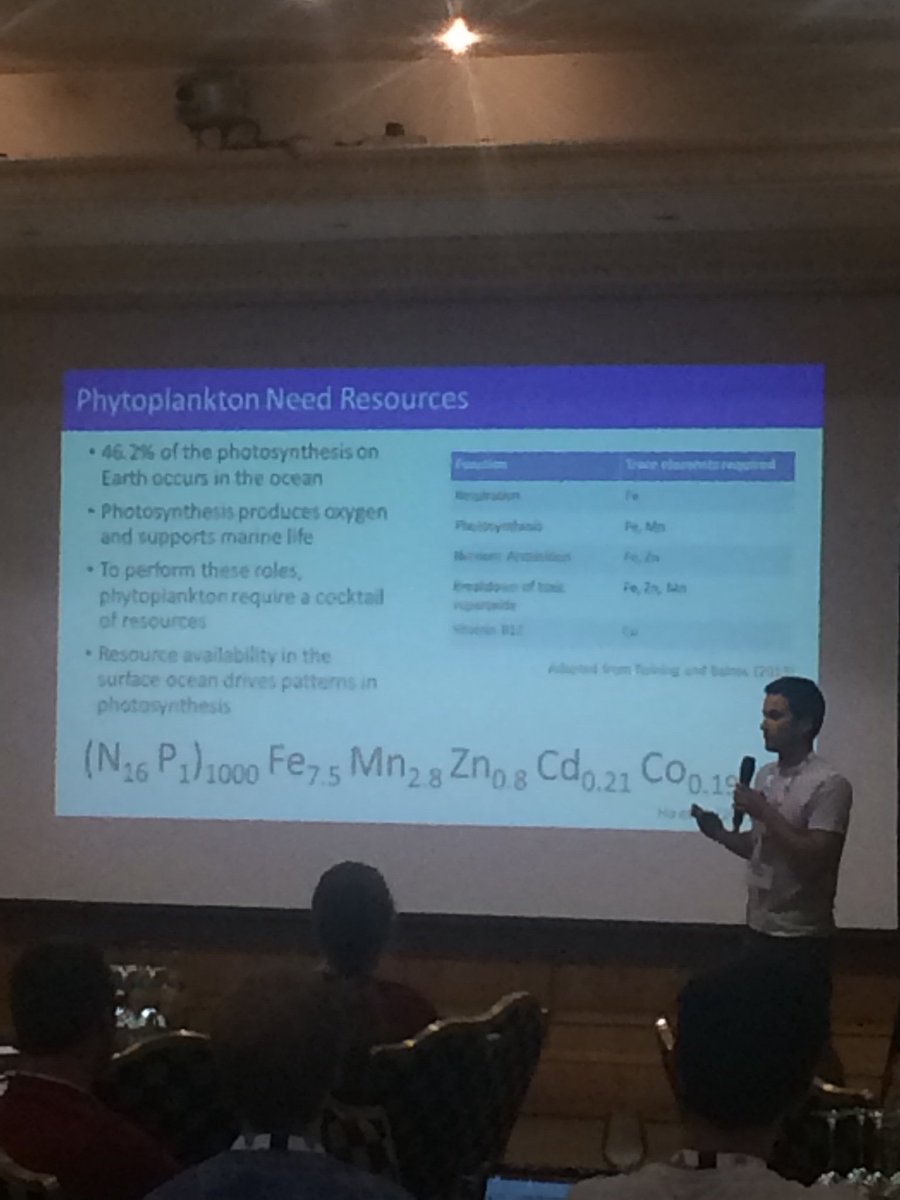 Nearly 50% of our oxygen comes from the #ocean #saveourseas #timeforchange &amp; #research <a href="/EAO_DTP/">EAO NERC DTP</a> #eaoconference18