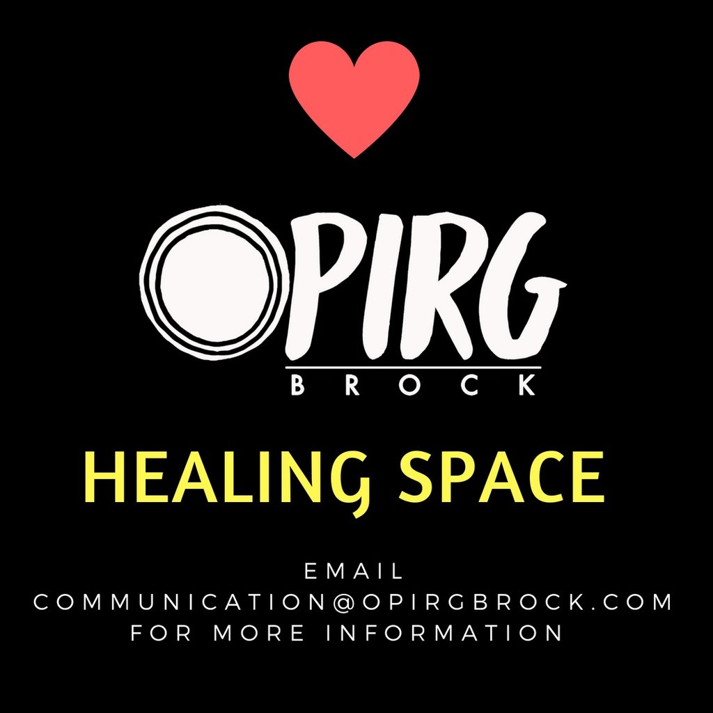 Kevvinhn's tweet photo. Join OPIRG Brock this weekend at their Healing Space! From 2-4PM in MW207, OPIRG Brock is inviting community members and students to come out and talk about their experiences with OPIRG. For more info email communication@opirgbrock.com. https://t.co/JC4l6HEy3B
