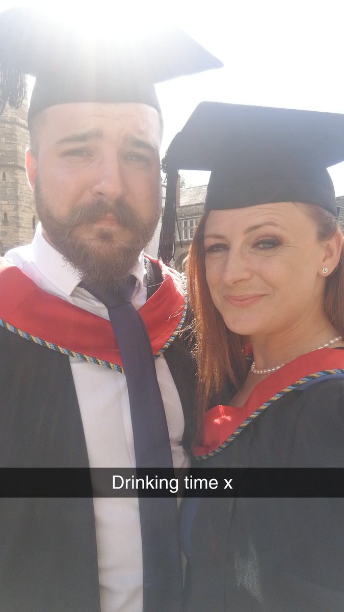 BecciJones's tweet photo. We did it! 3 years finished! #graduation #didittogether #couplegoals #supportivefamily #MovingForward #excitingfuture https://t.co/CoQTGSWGTV